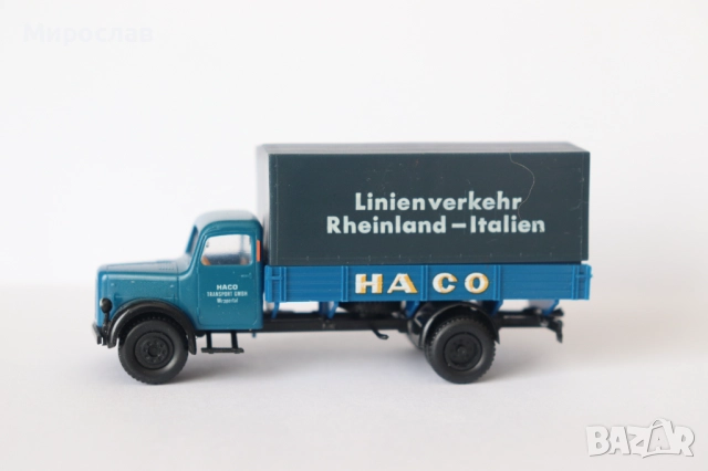 BREKINA H0 1/87 MAGIRUS КОЛИЧКА КАМИОН МОДЕЛ