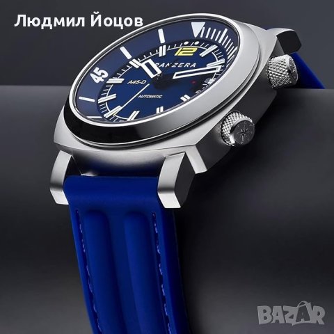 Мъжки часовник Panzera Aquamarine 45D Pro Diver НОВ - 1795.00 лв., снимка 12 - Мъжки - 43213178
