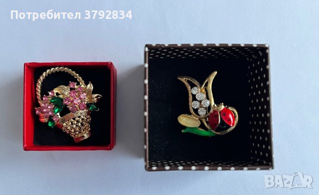 Красиви брошки украшения бижута , снимка 2 - Колиета, медальони, синджири - 43476775