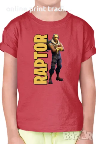 Детска тениска Фортнайт Fortnite Raptor 01, снимка 5 - Детски тениски и потници - 48524259