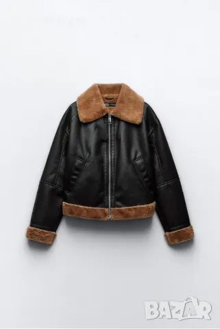 Късо яке Zara S р-р, снимка 2 - Якета - 48224803