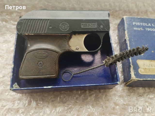 Пистолет Lancia Razzi Mod.1900 6mm.Антика.Модел 1900 г., снимка 4 - Въздушно оръжие - 50922652
