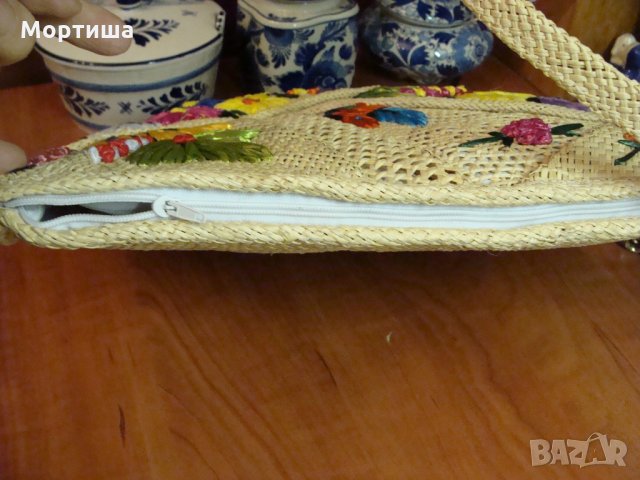  Ръчно изработена чанта от Ямайка РАЗПРОДАЖБА, снимка 5 - Чанти - 27648059