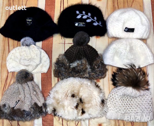 Шапки с естествен косъм, Ангора и вълна, калпак