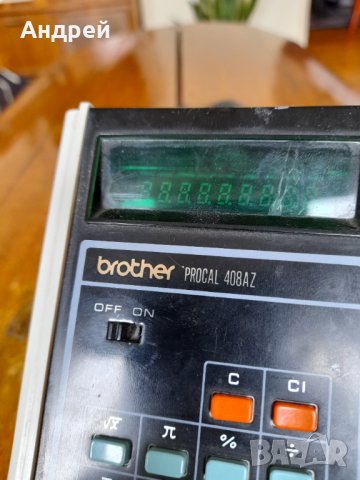 Стар калкулатор Brother, снимка 4 - Друга електроника - 40730780