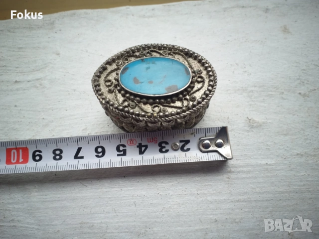 Стара кутийка с камък кутия № 2, снимка 5 - Антикварни и старинни предмети - 53503290