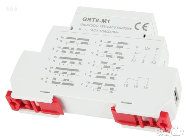 Реле за време GRT8-M1 W240 „МНОГОФУНКЦИОНАЛНО“, снимка 4 - Друга електроника - 52906589