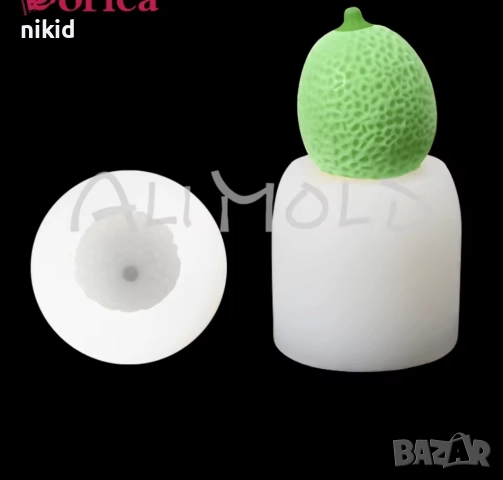 3D малък лимон силиконов молд форма фондан шоколад гипс смола свещ сапун, снимка 3 - Форми - 51460271