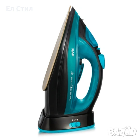 RAF Безжична парна ютия 2400W с керамична плоча – двойна функция за парно и сухо гладене, 483, снимка 17 - Ютии - 53586243