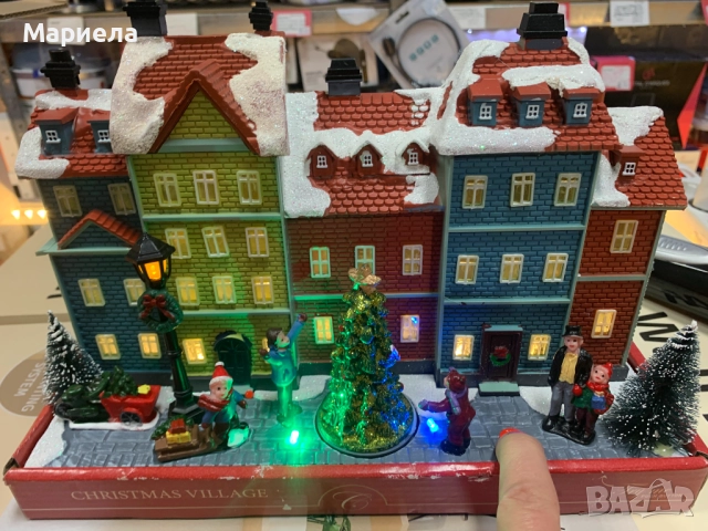 Музикална Коледна Сцена с LED Лампи / На Батерии, снимка 3 - Други стоки за дома - 51973916