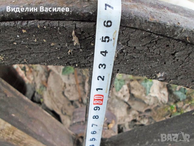 Колело от каруца за декорация, снимка 5 - Градински мебели, декорация  - 33003992