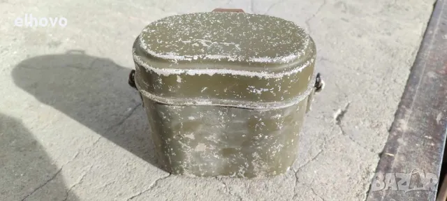 Старо войнишко канче-бъбрек 1942г., снимка 2 - Антикварни и старинни предмети - 48597783