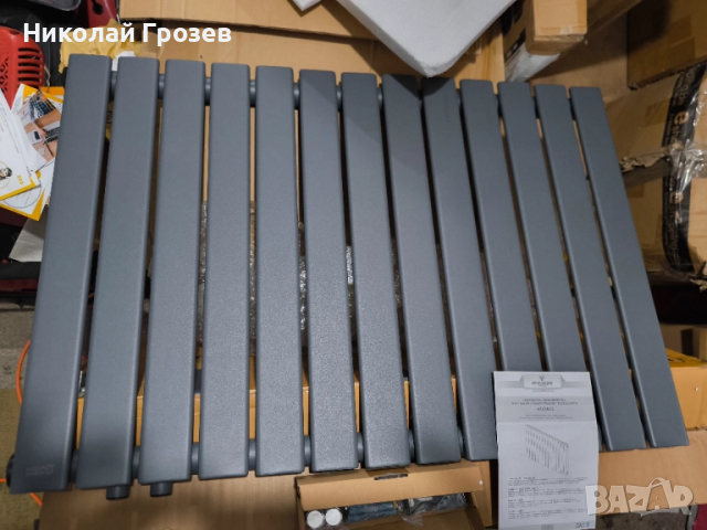 Хоризонтален радиатор за баня Aquamarin® - 600x886x52 мм, снимка 6 - Други стоки за дома - 52219959