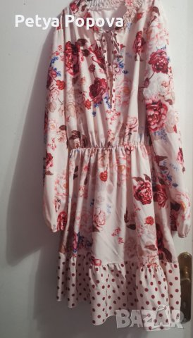 Рокля на цветя, снимка 2 - Рокли - 39179218