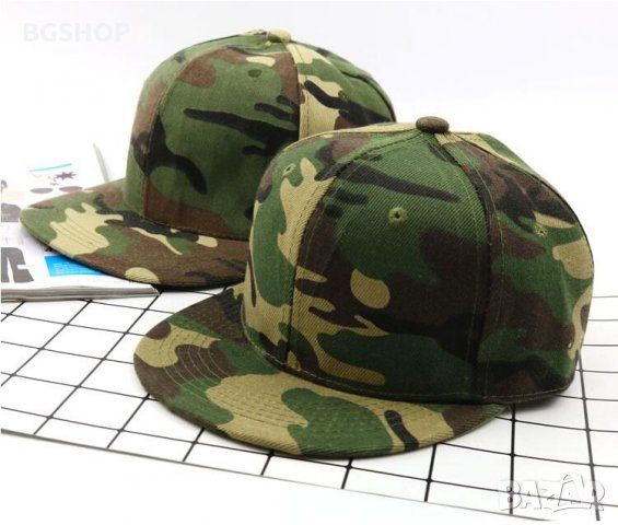 Хип - Хоп шапка - Зелен камуфлаж , снимка 2 - Шапки - 27398537