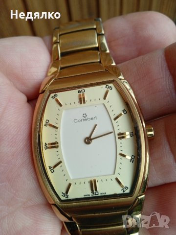 Швейцарски ръчен Cortebert,кварц, снимка 2 - Антикварни и старинни предмети - 35179004