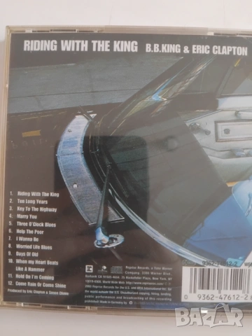 B.B. King & Eric Clapton – Riding With The King - матричен диск музика, снимка 3 - CD дискове - 53575319