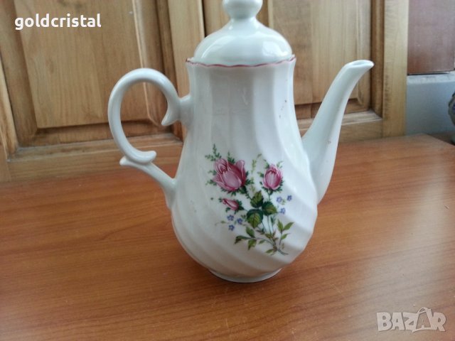 Български порцелан кана чайник, снимка 1 - Антикварни и старинни предмети - 40306175