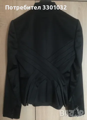 Елегантен черен дамски костюм,размер 36/ S /, снимка 4 - Костюми - 48091504