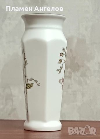 Стар български костен порцелан - ваза, снимка 2 - Антикварни и старинни предмети - 52070044