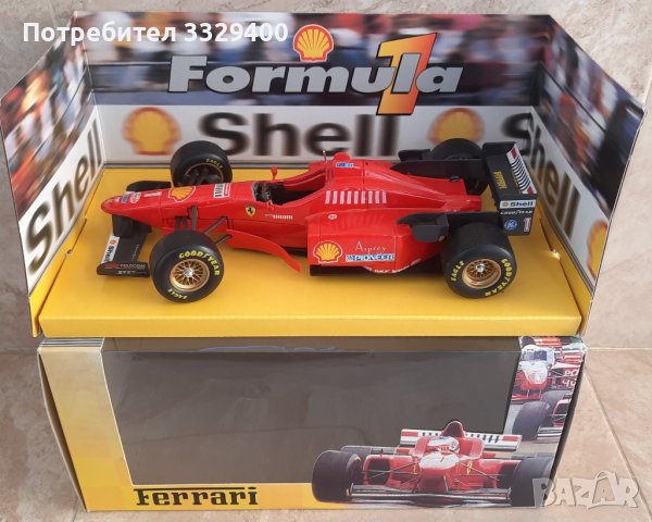 Ferrari F310 1996 М. Schumacher 1:20-колекционерски метален болид, снимка 9 - Колекции - 44094839