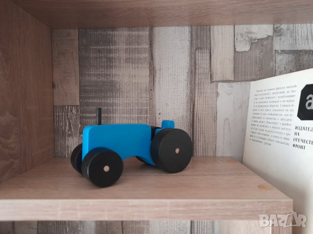Дървен трактор, снимка 3 - Декорация за дома - 42940231
