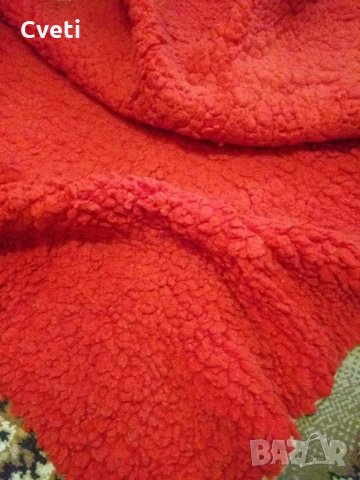Китеник червен 100% вълна, снимка 2 - Покривки за легло - 35201701