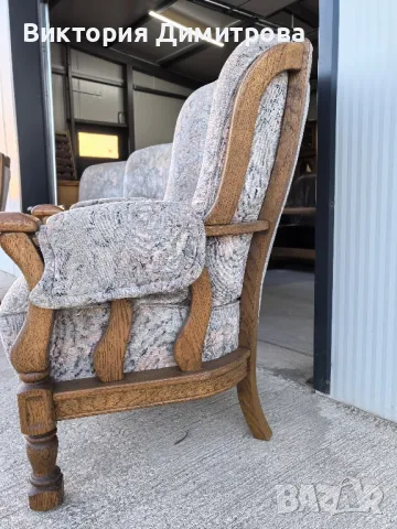 Комплект: 3 кресла + малък диван, снимка 6 - Дивани и мека мебел - 50138866