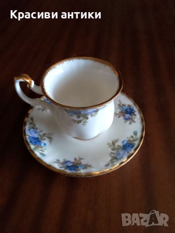 Royal Albert Moonlight Rose, колекционерска чаша кафе, снимка 3 - Други ценни предмети - 44126121