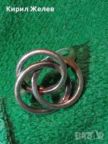 СТАР АЖУРЕН ДИЗАЙНЕРСКИ СРЕБЪРЕН ВИНТИДЖ ПРЪСТЕН ВИСОКА ПРОБА СРЕБРО 35244, снимка 4 - Пръстени - 39470795