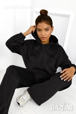 Дамски велурен комплект от две части Cloud, 3цвята , снимка 6 - Комплекти - 52699136