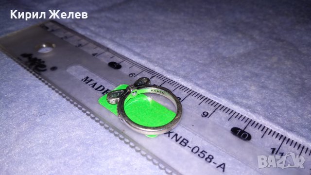 PANDORA Скъпоценен СРЕБЪРЕН ПРЪСТЕН ПАНДЕЛКА РОДИРАНО СРЕБРО Маркиран P2 S 925 ALE 48 ПАНДОРА 32377 , снимка 12 - Пръстени - 38332731