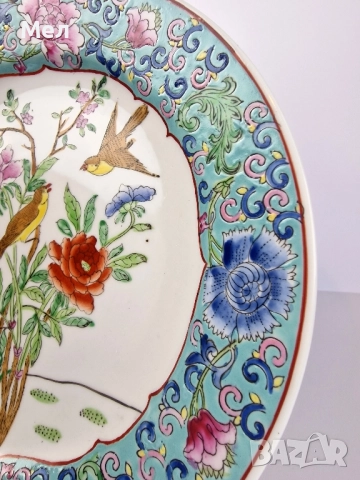Декоративна, китайска чиня, снимка 3 - Антикварни и старинни предмети - 52256019
