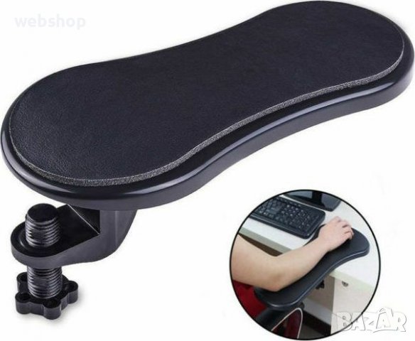 ПОДЛАКЪТНИК ЗА БЮРО, РЕГУЛИРУЕМА ВЪРТЯЩА СЕ КОМПЮТЪРНА МАСА, БЮРО УДЪЛЖИТЕЛ, ПОДЛАКЪТ ЗА РЪКА КИТКА, снимка 7 - Бюра - 39599302