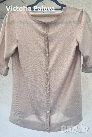 Лукс BRUNO MANETTI  Италия жилетка коприна ( 70%) и памук, снимка 5 - Жилетки - 49792271