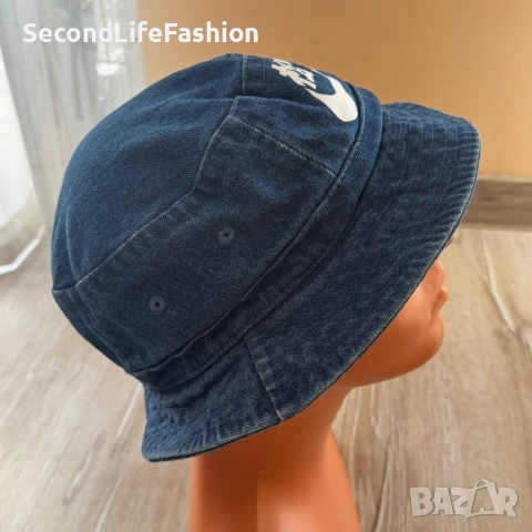 Nike винтидж японска дънкова шапка L-XL, снимка 4 - Шапки - 52263499