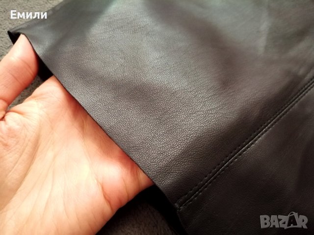 Нова дамска кожена пола в черен цвят р-р XS, S, M (EU 34, 36, 38) - Primark, снимка 16 - Поли - 43870938