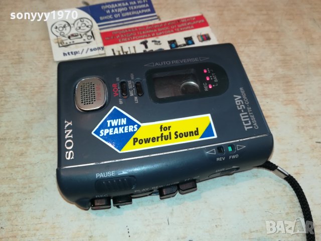 SONY TCM-59V MADE IN JAPAN-ВНОС SWITZERLAND 2710211914, снимка 2 - Радиокасетофони, транзистори - 34604104