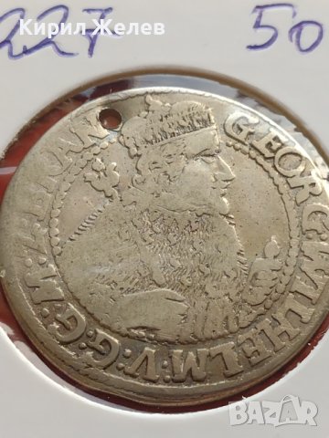 Сребърна монета Орт 1622г. Георг Вилхелм Кьониксберг Източна Прусия 12227, снимка 6 - Нумизматика и бонистика - 42986976