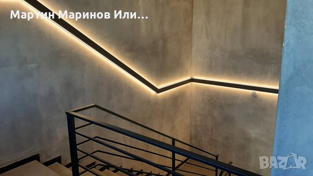 Алуминиев Профил за ЛЕД Лента ъп даун, снимка 5 - Лампи за стена - 32551095