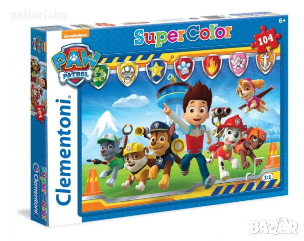 🧩 Пъзел Paw Patrol / Пес Патрул – Clementoni, 104 части
