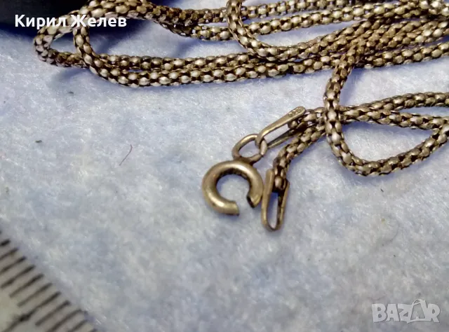 ФЛОРАЛЕН СРЕБЪРЕН МЕДАЛЬОН сФИНА СРЕБЪРНА ВЕРИЖКА СРЕБРО 925 с НУЖДА от РЕМОНТ на ЗАКОПЧАЛКАТА 49776, снимка 7 - Колиета, медальони, синджири - 50421443