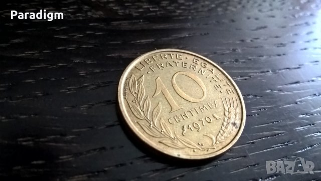 Монета - Франция - 10 сентима | 1970г.