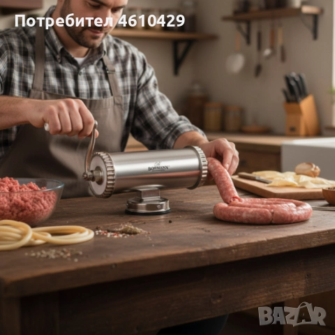 Пълначка за колбаси Bohmann BH 02-750 – Стабилна, удобна и идеална за домашни наденици
