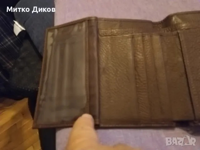 Портфейл НН естествано кожа 140х105мм, снимка 8 - Портфейли, портмонета - 49797270