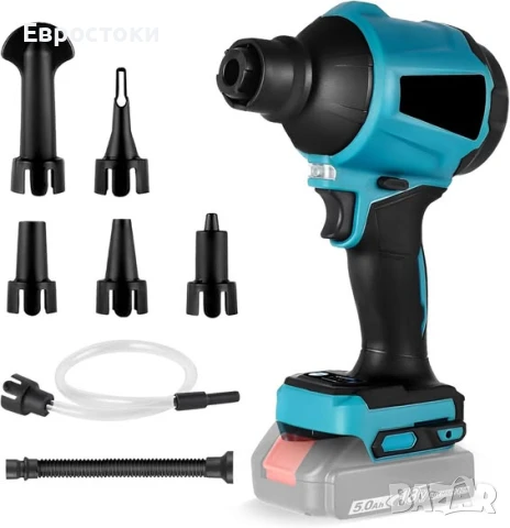 Akku-gebläse Акумулаторна компресор/духалка с мощност 2200 W съвместима с батерии Makita 18 V, снимка 1