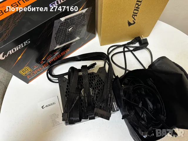 Компютърно захранване / PSU, Gigabyte Aorus 850w gold modular, топ, снимка 5 - Захранвания и кутии - 49875144