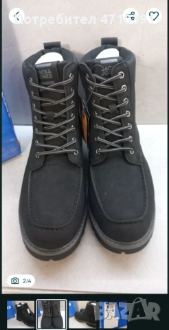 мъжки боти Jack and Jones номер 41, снимка 3 - Мъжки боти - 53168158