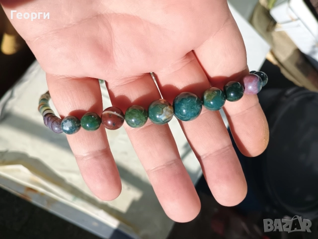 Гердан с натурални Ахати, снимка 4 - Колиета, медальони, синджири - 52375981