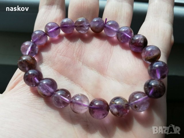 Гривни от гранат, какоксенит, снимка 6 - Гривни - 28493885